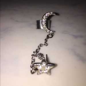 CLAIRES STAR AND MOON EARCUFF
